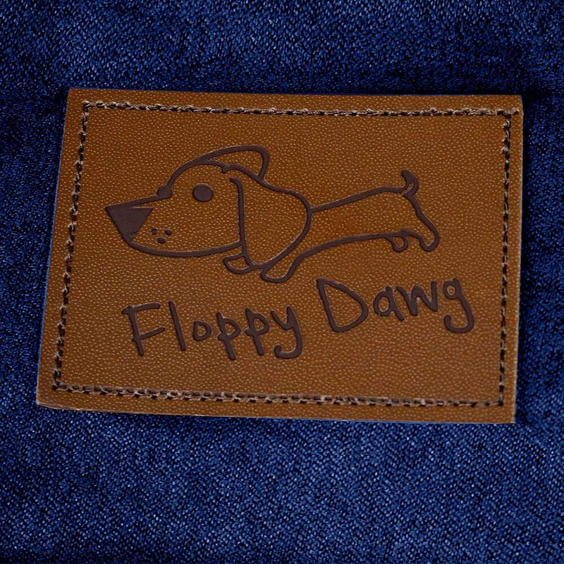 Floppy Dawg Universal Dog Bed Replacement Cover Large Blue Suede (Mattress 40") - PawsPlanet Australia