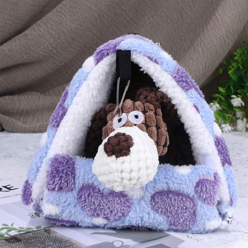 POPETPOP Bird Snuggle Sack - Guinea Pig Bedding Rat House Bed Winter Warm Fleece Small Pet Syrian Hamster Chinchilla Bed House Cage Bird Nest - 21x20cm S - PawsPlanet Australia