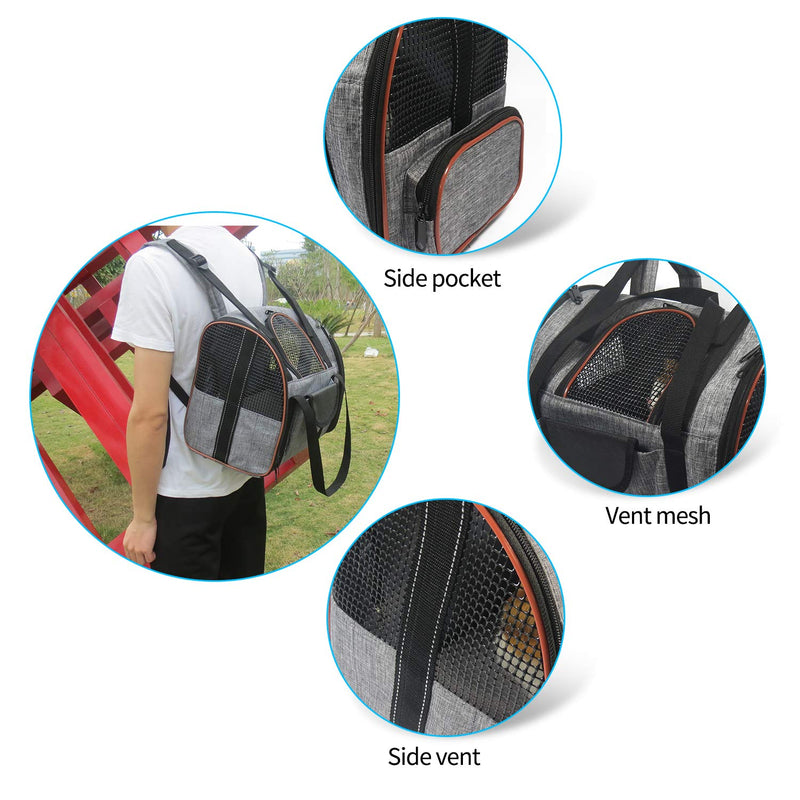 PETCUTE Cat Carrier pet carrier for small Dog Foldable Pet Travel Backpack for Car Green - PawsPlanet Australia