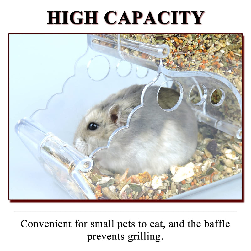Andiker Automatic Hamster Feeder, 300ml Transparent Acrylic Food Automatic Feeder Acrylic Hamster Feeder Suitable for Small Pets Such as Hamsters, Hedgehogs, Squirrels, Guinea Pigs and Birds (300ml) - PawsPlanet Australia