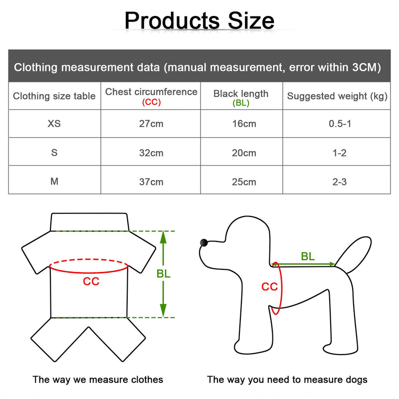 [Australia] - SATINIOR 2 Pieces Pet Clothing Winter Puppy Classic Warm Coat Winter Puppy Sweater Puppy Knitwear Clothes (S, Rosy Red, Pink) 