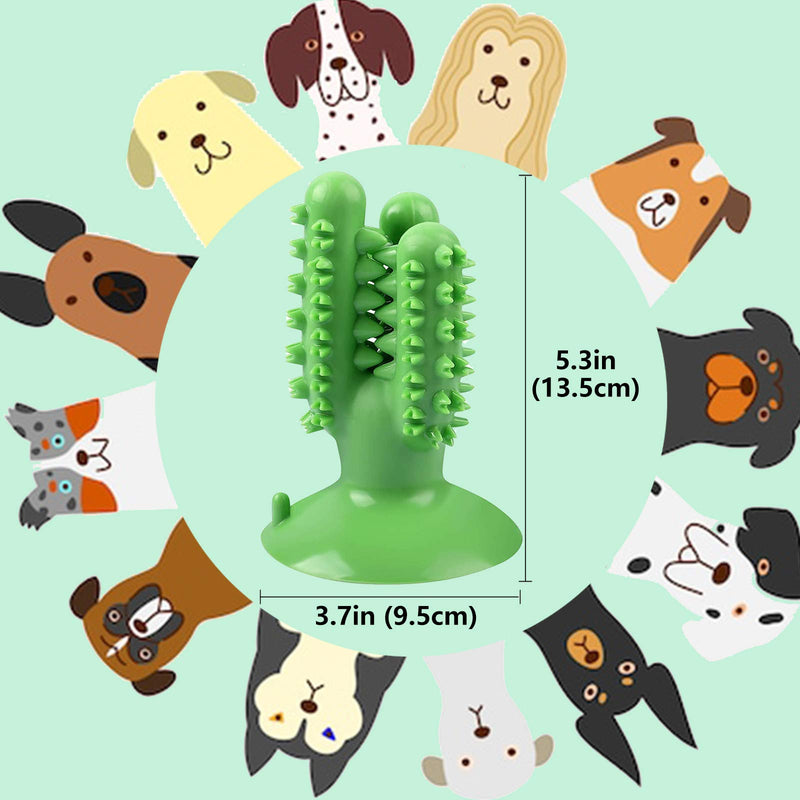 Dog Toothbrush Chew Toy for Aggressive Chewers, Tough Dog Dental Chewing Toys Indestructible Puppy Toys Interactive Dog Toys Teething Toys for Puppies Dogs Teeth Cleaning for Small Medium Large Breed Green - PawsPlanet Australia