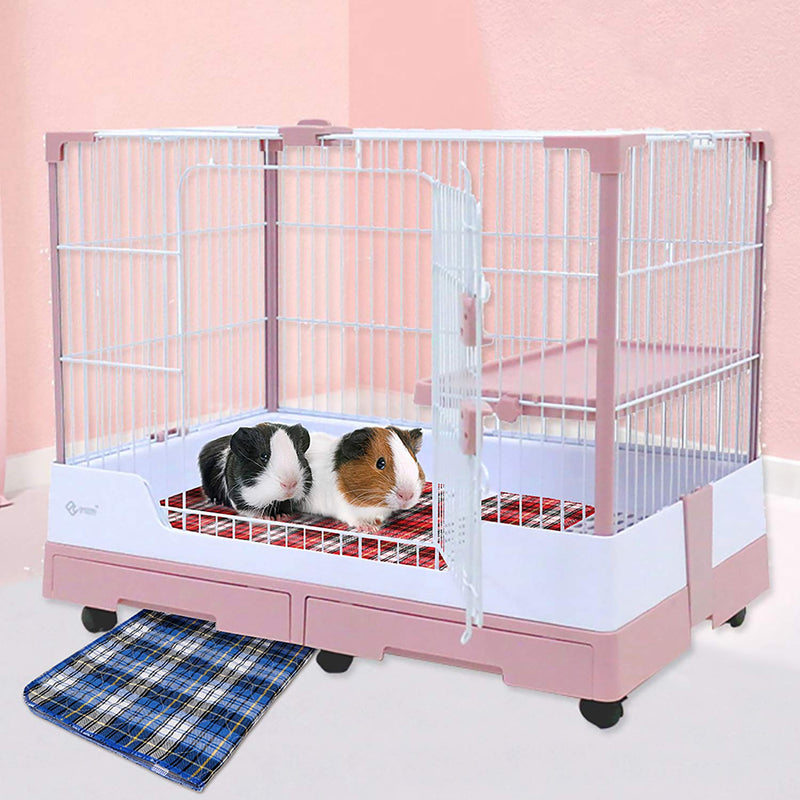 bilkoivn Guinea Pig Bedding Guinea Pig Cage Liners Waterproof Anti Slip WashableReusable Fast Absorbent Pee Pads， for All Small Animals 12" * 12" - PawsPlanet Australia