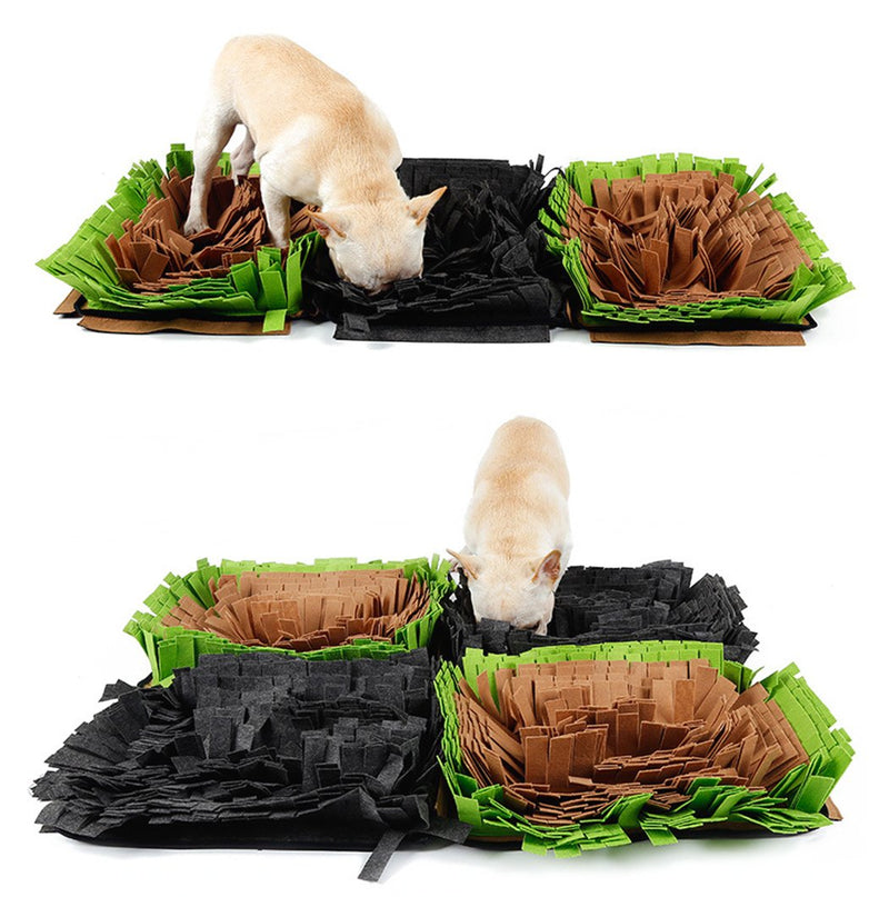 [Australia] - Xiaoyu Dog Snuffle Mat, Pet Snuffle Feeding Mat, Encourages Natural Foraging Skills, for Small, Medium and Large Dogs Green 