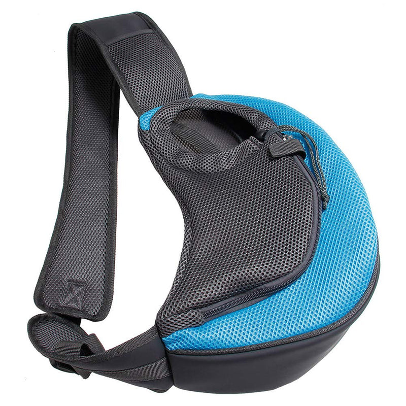 Rednut Pet Carrier,Hand Free Carrier Breathable Mesh Travel Safe Sling Bag- Single Shoulder Carrier Pet Padded Strap Tote Bag for Small Dog Cat Puppy up to 5 lbs Blue - PawsPlanet Australia