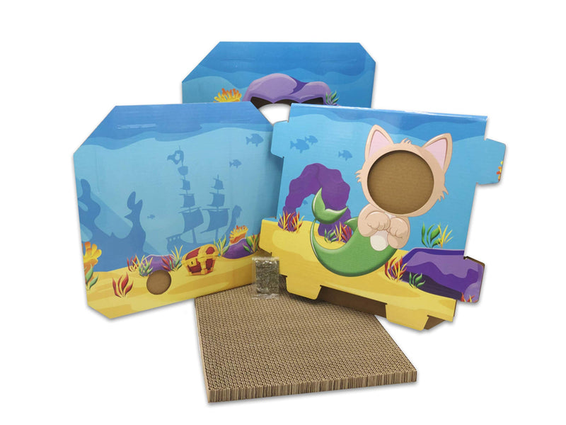 [Australia] - DoyenCat FunBox with Scratching Board Ocean 