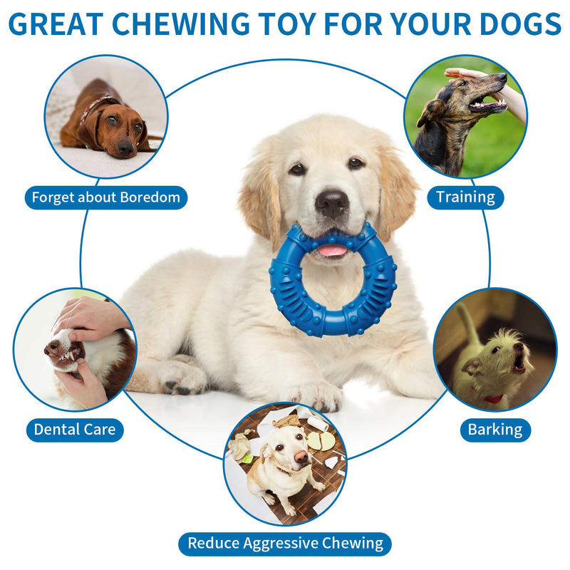 Toozey Dog Chew Toy for Large Dog Aggressive Chewers - Dog Teething Toy Medium Dogs Puppy - Tough Dog Toys Indestructible Puppy Toys for Boredom - Nontoxic Beef Flavour - PawsPlanet Australia