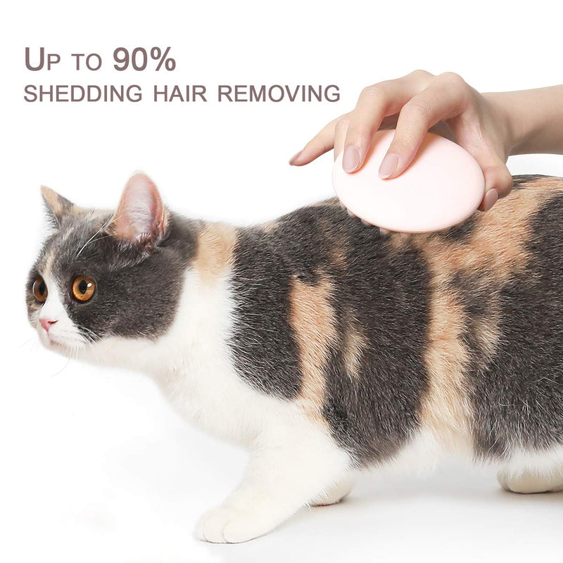 PETKIT Cat Brush for Shedding and Grooming, Soft Silicone Dog Cat Massage Bath Brush, Efficiently Removes Loose Short Hair, Great for Bath Deshedding and Massaging & for Sensitive Skin Pink - PawsPlanet Australia