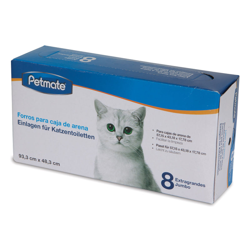 [Australia] - Petmate Jumbo Litter Pan Liners, 8 Pack 