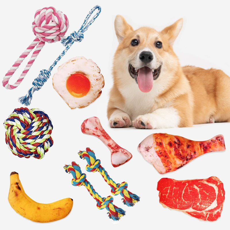 STAY GENT Puppy Toys for Small Dogs, 13 Packs Indestructible Dog chew Toys Dog Rope Toys for Aggressive Chewers, Training and Tug of War Game - PawsPlanet Australia
