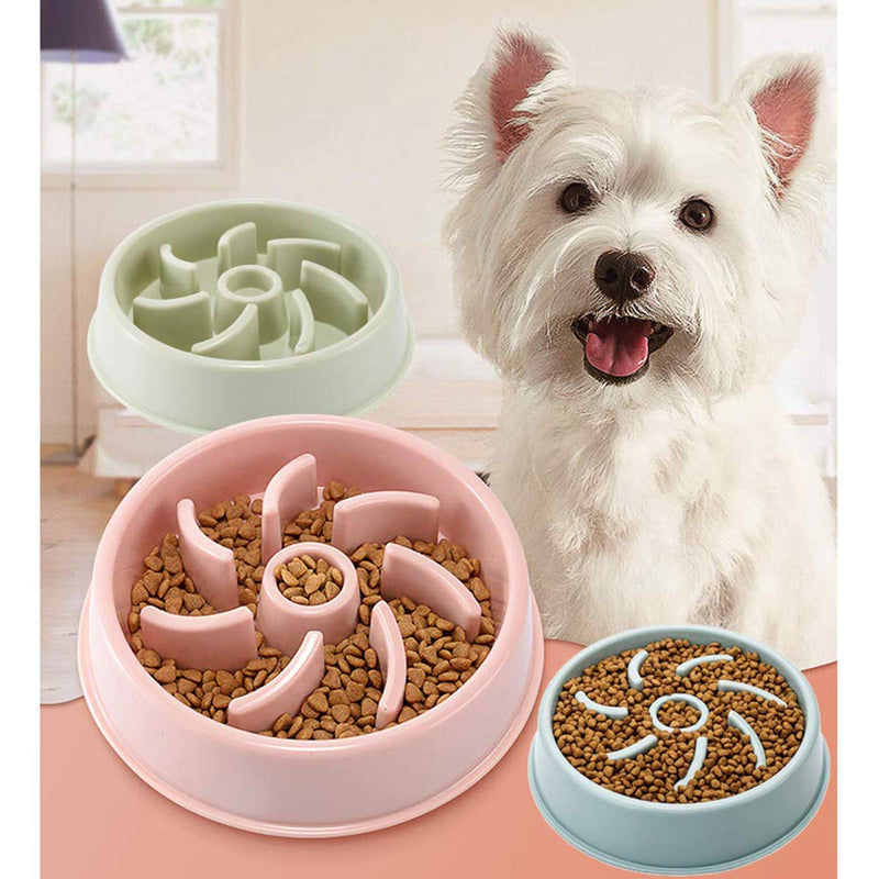 Slow Eating Dog Bowl Interactive Feeder, Pet Food Slow Feeder Bowl with Non-Slip Rubber Base, Non-Toxic Eco-Friendly Maze Dog Bowl Preventing Choking and Anti-Gulping(Blue) Blue - PawsPlanet Australia