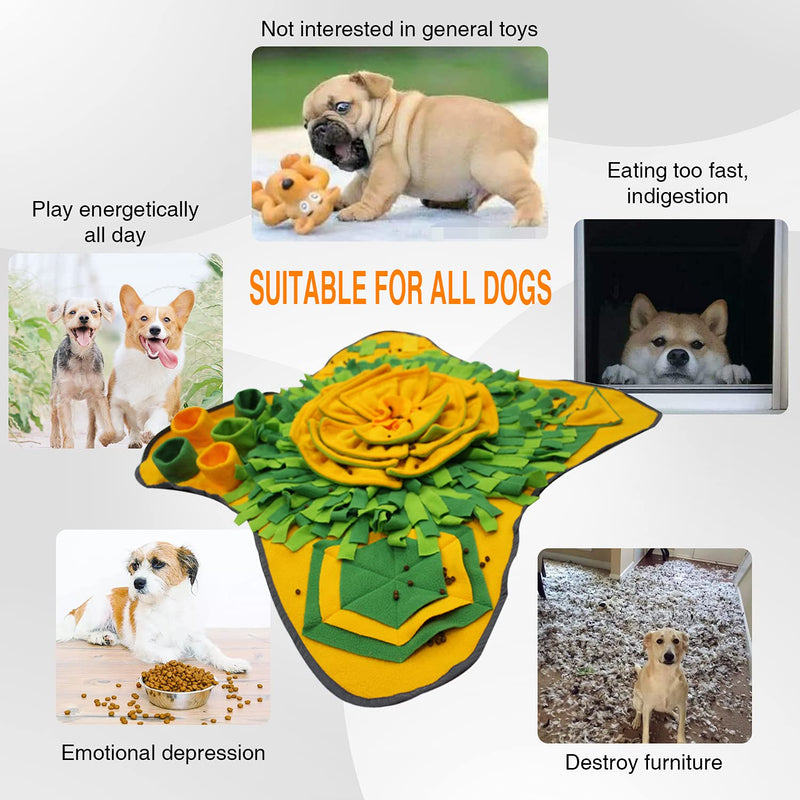 ISEN Cool Snuffle Mat Pet Dog Feeding Mat, Durable Interactive Dog Toys Encourages Natural Foraging Skills - PawsPlanet Australia