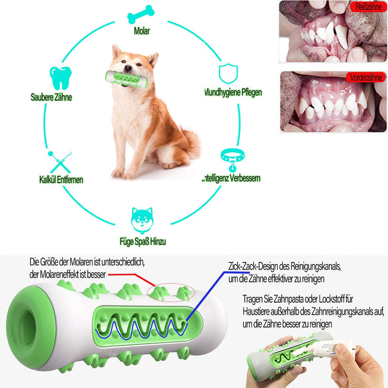 Dog Chew Toy Teeth Cleaning Robust Chew Toy Dog Almost Indestructible Dog Toy Natural Rubber Chewing Dogs Aggressive Strong Chewers Dog Tooth Toy for Small Medium Large Dogs - PawsPlanet Australia