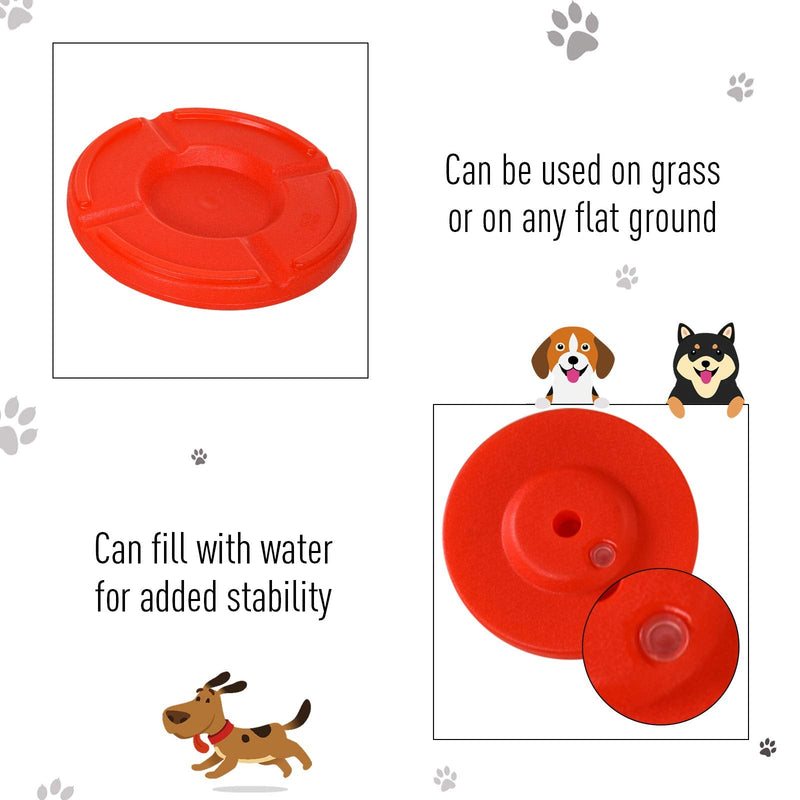 PawHut Portable Pet Agility Training Obstacle Set for Dogs w/Adjustable High Jumping Pole, Jumping Ring, Turnstile poles - PawsPlanet Australia