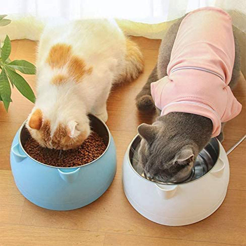 geneic Stainless Steel Pet Cat Bowl, Cat Food Bowl, Cat Feeding Bowl, Cat Water Bowl, Multi-purpose Pet Feeding Bowl,for Pet Food and Water Feeder (Blue) Blue - PawsPlanet Australia