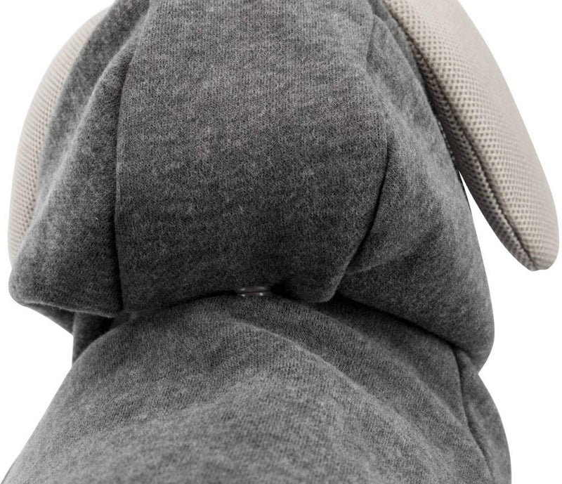 TRIXIE Be Nordic Hoodie, S: 36 cm: 48 cm, Grey, Dog - PawsPlanet Australia