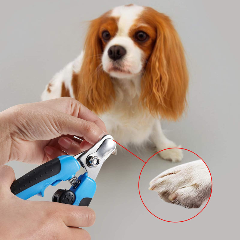 Dog Nail Clippers and Trimmer, Anipaw Stainless Steel Non-Slip Handles & Razor Sharp Blades, Pet Trimmer with Safety Guard to Avoid Over-Cutting, Professional Grooming Tool for All Kinds of Pets - PawsPlanet Australia