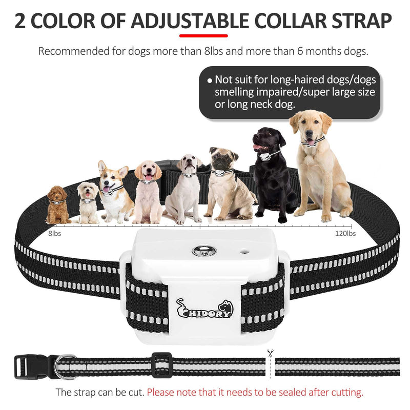 Citronella Bark Collar for Dogs, Spray Dog Training Collar 【1 Refill】 Citronella Dog Barking Collars, Safer Waterproof Anti Barking Collar White-1Refill - PawsPlanet Australia