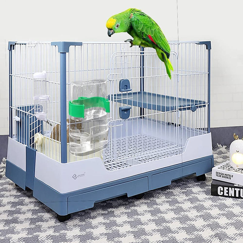 2 PCS Automatic Bird Water Dispenser Parrot Bird Water Feeder Bottles Bird Drinker Seed Food Container Parakeet Cage Accessories for Parakeet Budgies Cockatiel Lovebird Small Birds Canary Finch - PawsPlanet Australia