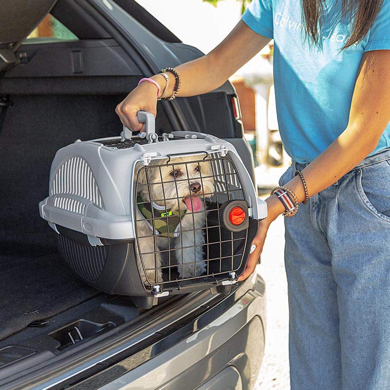 Amazon Basics Premium 2-Door Pet Carrier for Cats & Dogs, 51cm 51 cm - PawsPlanet Australia