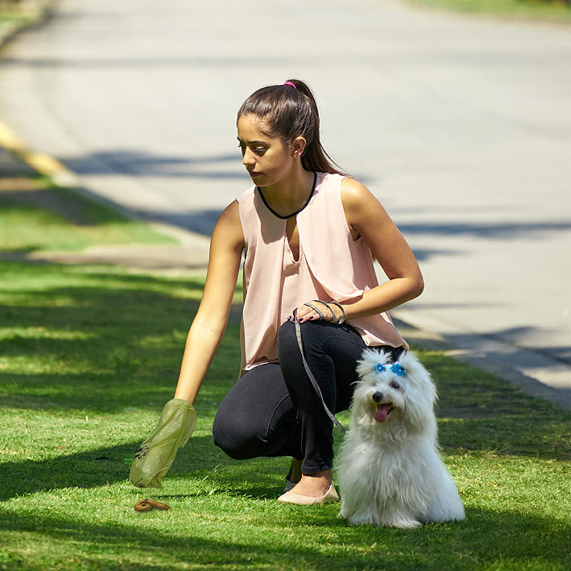 PURENV dog waste bags, biodegradable, 100% leak-proof and tear-resistant, environmentally friendly made from corn starch mixture (270 pieces). Flat bag 270 pieces - PawsPlanet Australia