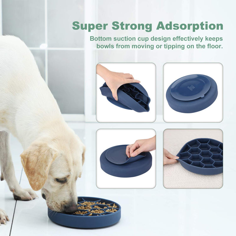 Iokheira Dog Slow Feeder Bowl, Newest Slow Eating Dog Bowl With Super Bottom Suction Cup, Safety Durable Food Bowl for Medium and Large Dogs - PawsPlanet Australia