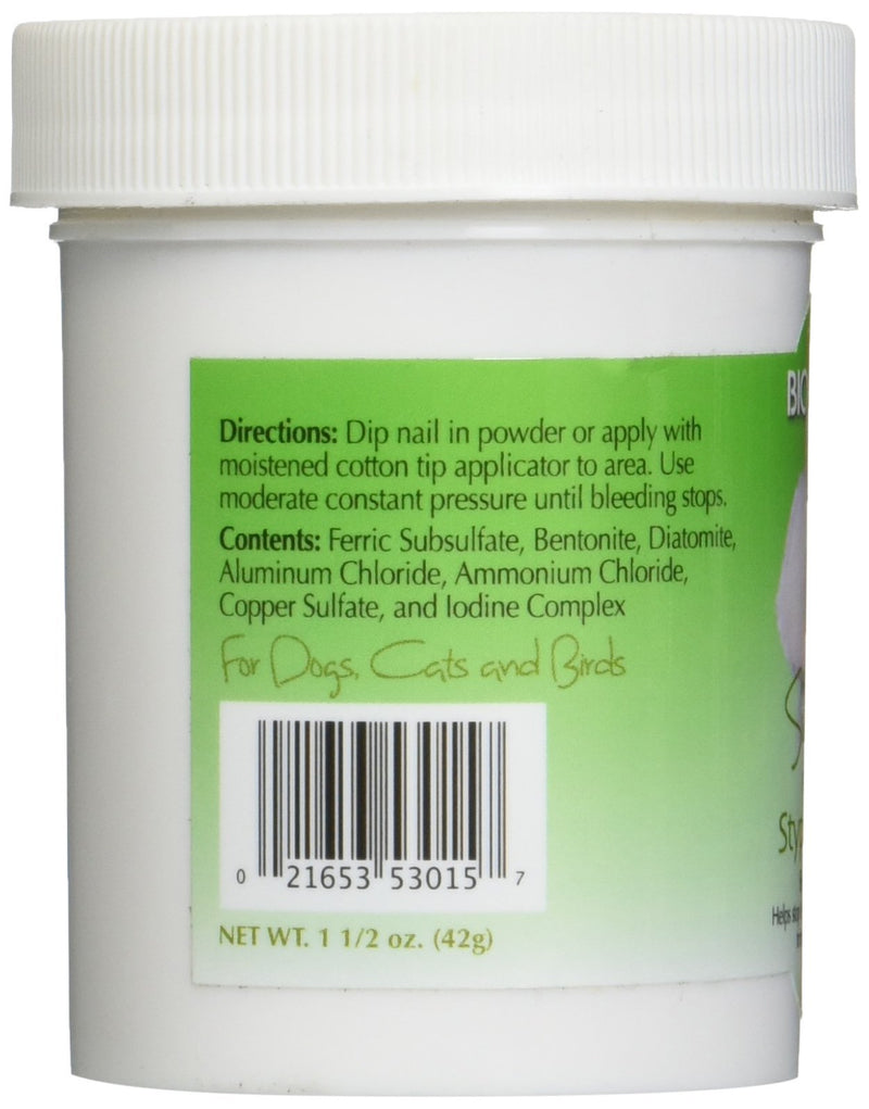 Bio-groom Sure Clot Fast Acting Stypic Powder, Available in 2 Sizes 1.5 ounce - PawsPlanet Australia