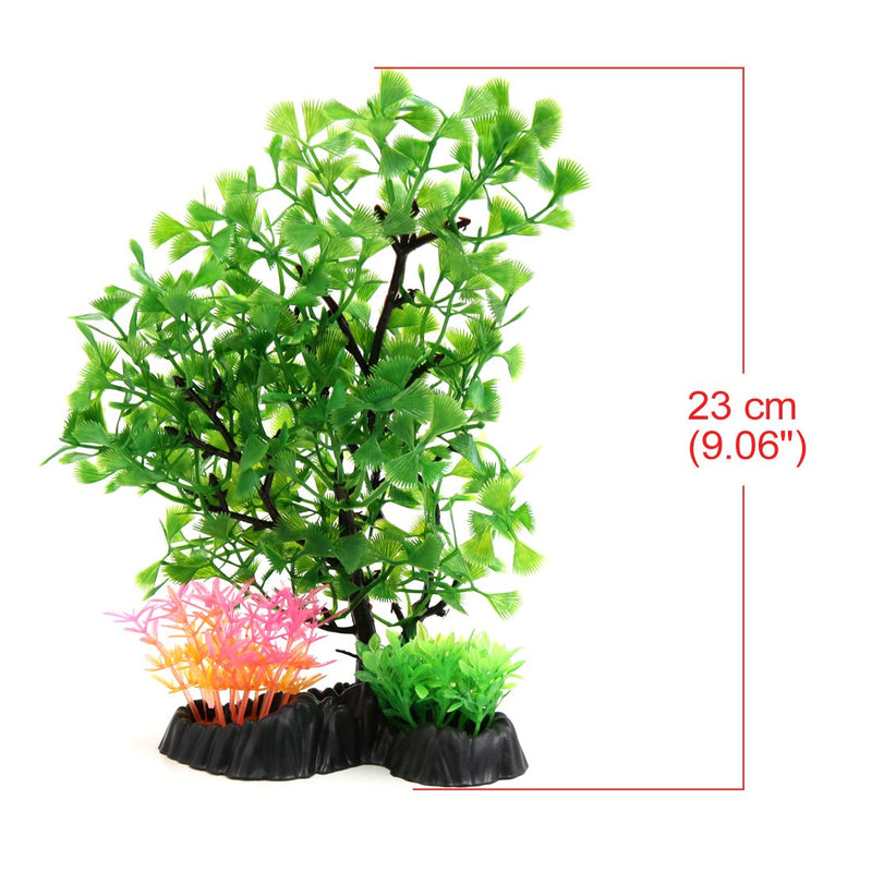 [Australia] - uxcell Green Plastic Tree Shape Plant Aquarium Landscape Decor Ornament for Aquatic Pets 