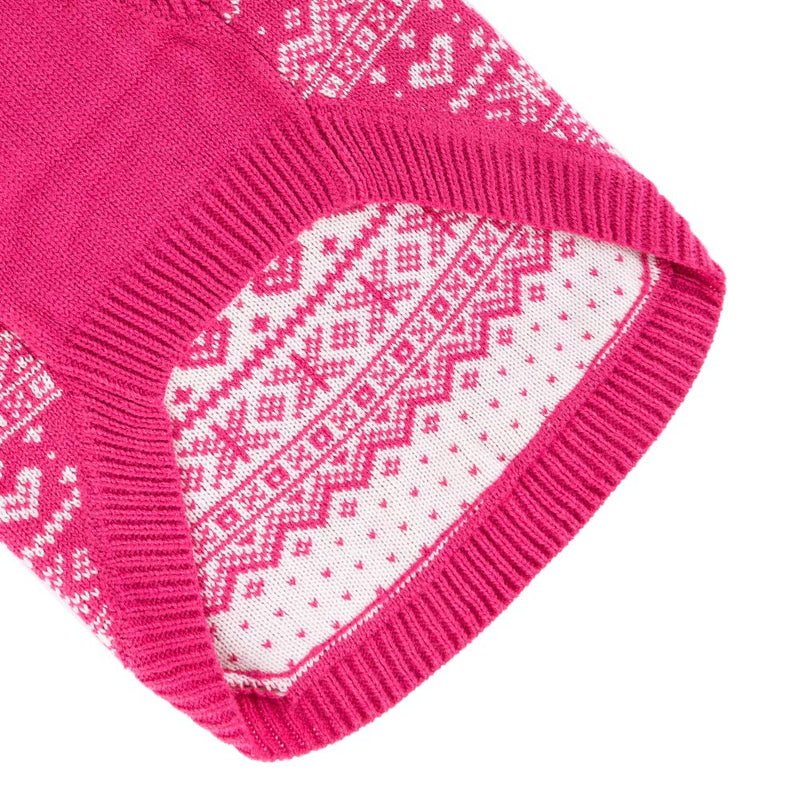 Dog Sweater Argyle - Warm Sweater Winter Clothes Puppy Soft Coat Dogs Pink XSmall X-Small - PawsPlanet Australia