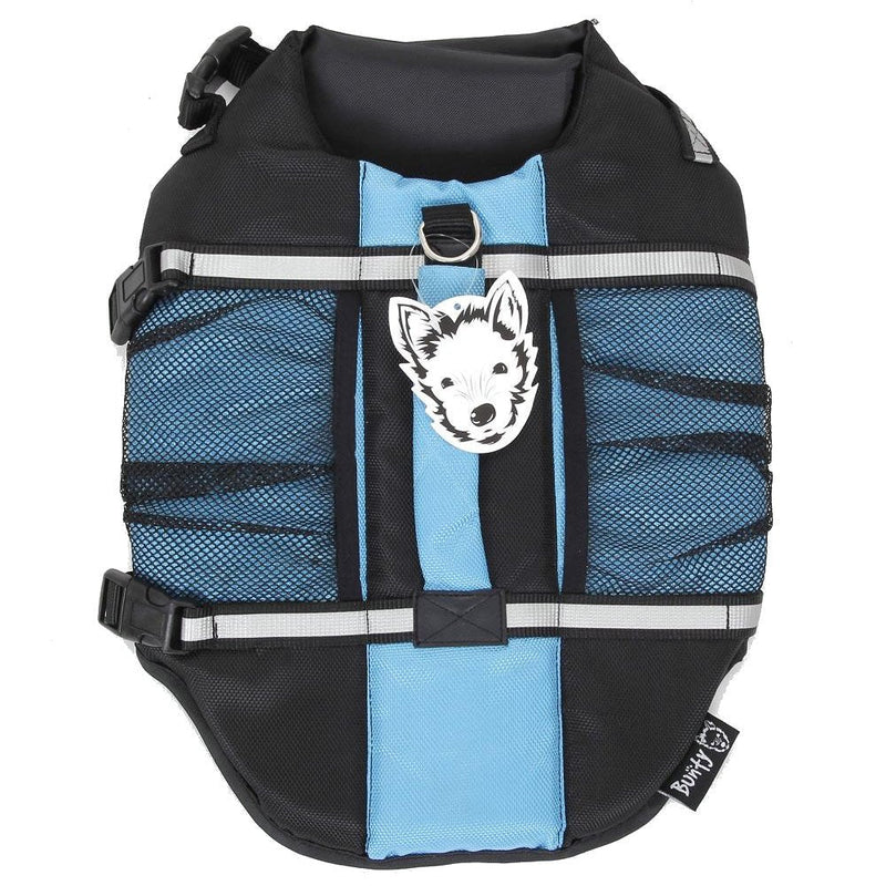Bunty Dog Swimming Life Jacket Buoyancy Aid Float Vest Adjustable Water Pet - Blue - Small - PawsPlanet Australia