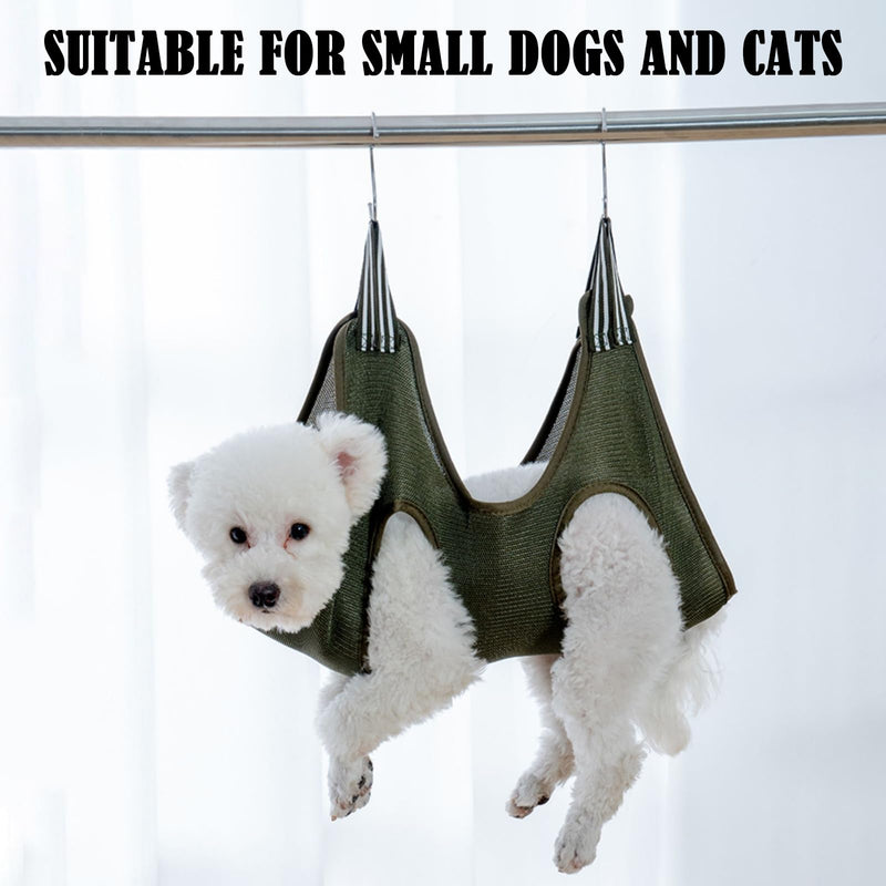 TYXHXTF Pet Hammock for Dogs and Cats, Dog Grooming Hammock Set, Dogs and Cats Nail Trimming, Hanging Harness for Nail Trimming, Claw Trimmer, Pet Grooming, S - PawsPlanet Australia