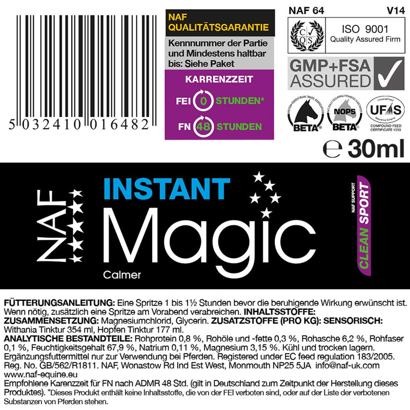 NAF 5 Star Instant Magic Calming Supplement 30 ml (Pack of 3) - PawsPlanet Australia