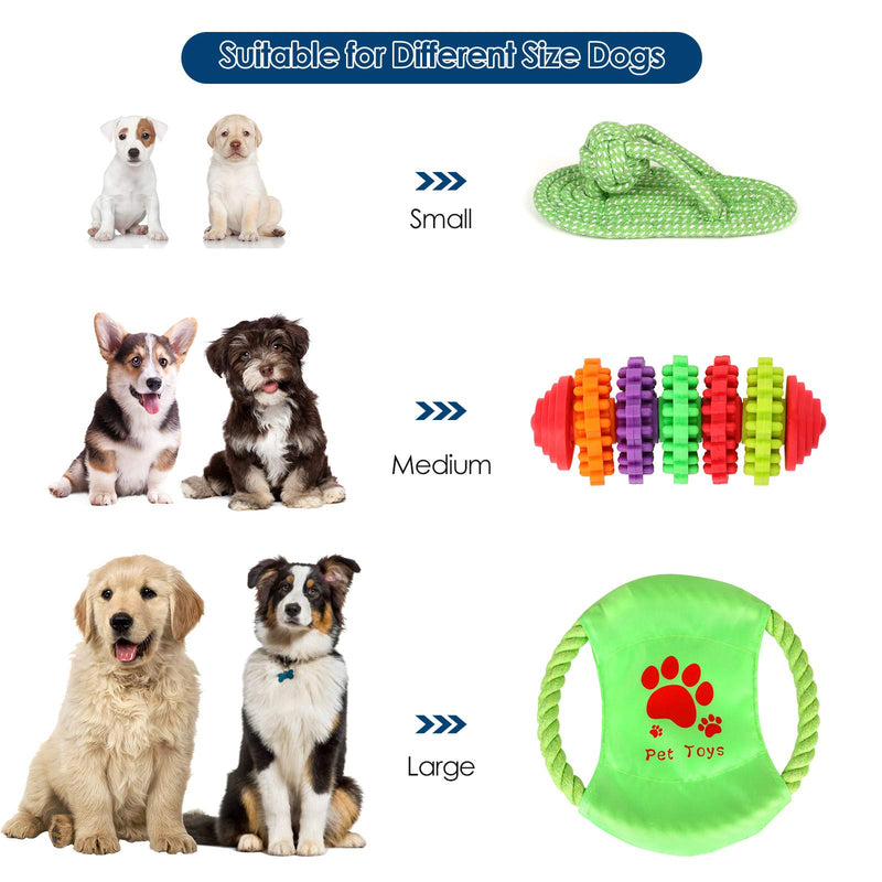 Simpeak 8PCS Pets Puppy Dog Toys for Chewers Set, Small to Medium Dog Chew Rope Toys for Boredom Teething Training, Durable Dog Toys for Puppies - PawsPlanet Australia
