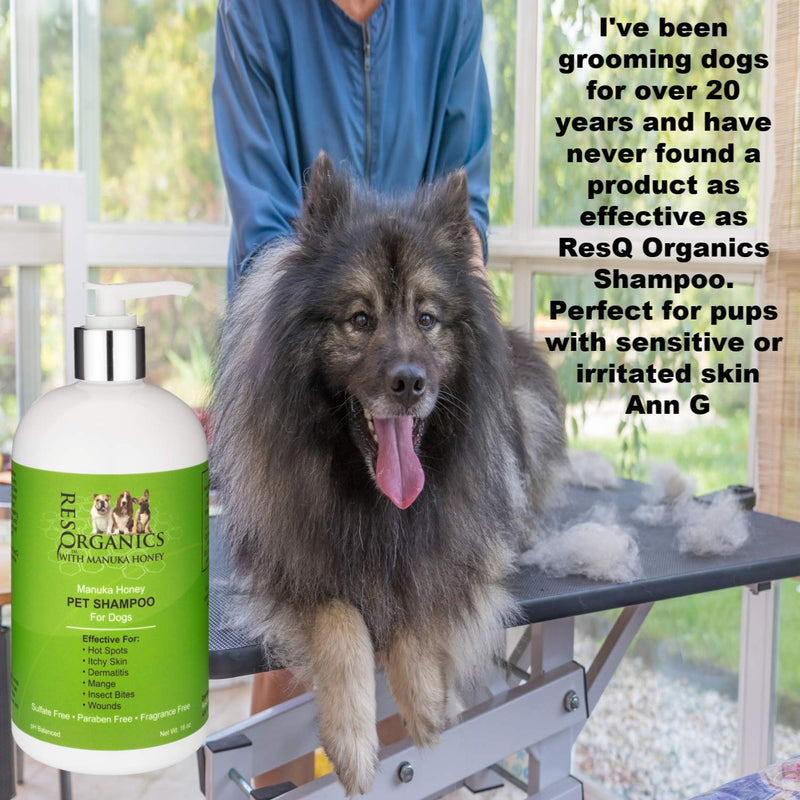 [Australia] - Dog Shampoo for Allergies and Itching - Hypoallergenic Manuka Honey Healing Pet Shampoo for Dogs with Sensitive, Dry Itchy Skin, Shedding Issues, and Mange. Natural and Organic! 