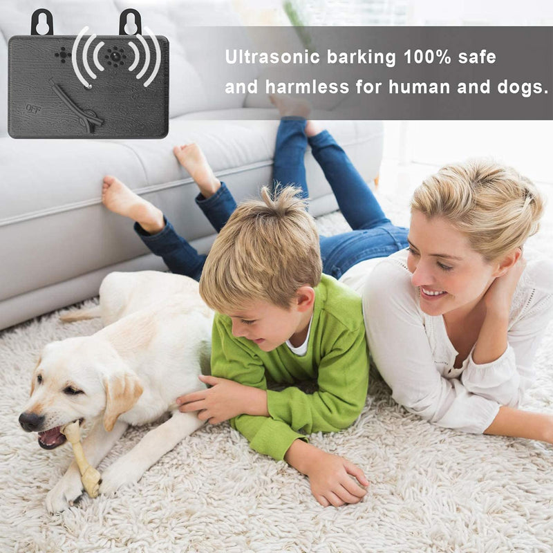 Esosy Anti-bark Device. Ultrasonic bark Deterrent. Outdoor Waterproof bark Control. Device Suitable for Large, Medium and Small Dogs Within 50 feet Black - PawsPlanet Australia