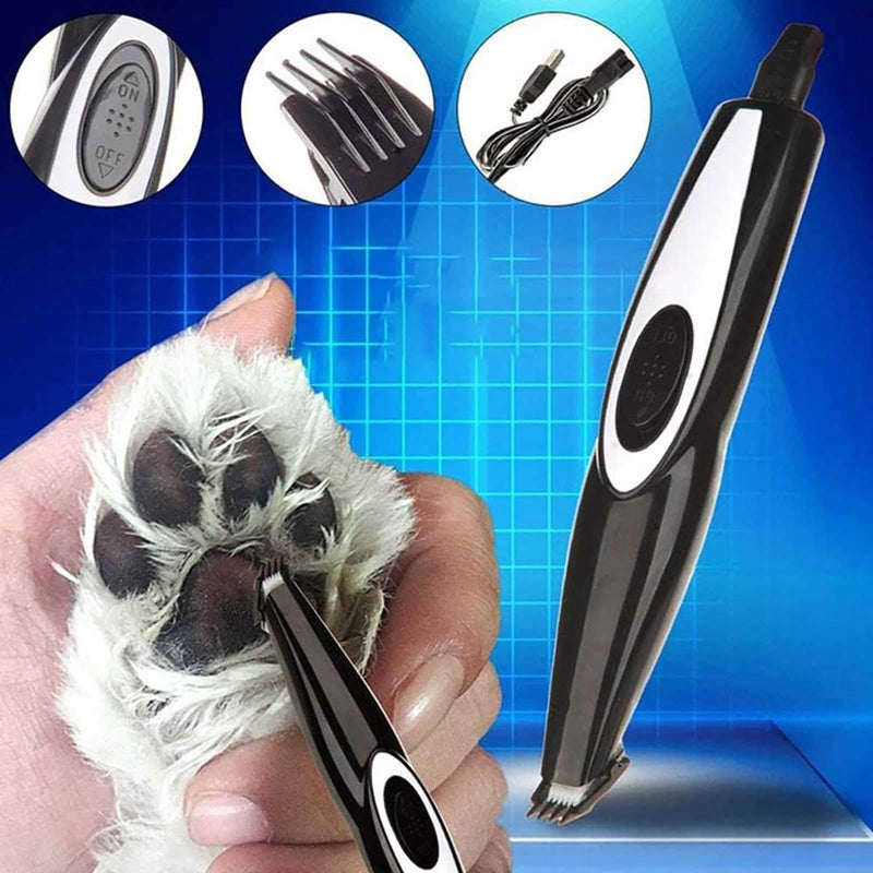 [Australia] - Life Diaries Dog Clippers, Cordless Cat and Small Dogs Clipper, Low Noise Electric Pet Trimmer, Dog Grooming Clippers for Trimming The Hair Around Paws, Eyes, Ears, Face, Rump Black 