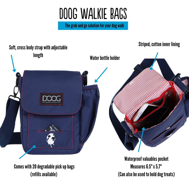 DOOG - Walkie Shoulder Bag - Black - PawsPlanet Australia