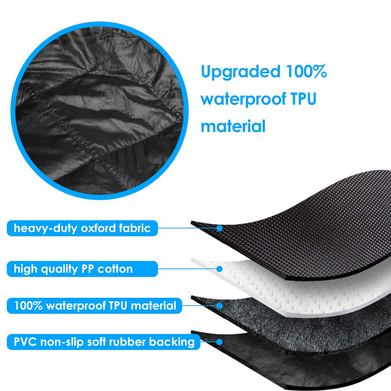 [Australia] - URPOWER 100% Waterproof Dog Car Seat Covers, Upgraded Front Car Seat Cover for Dogs Nonslip & Washable Front Seat Dog Covers Car Seat Protector Dog Seat Covers for Cars Car Seat Covers for Dogs Cars 