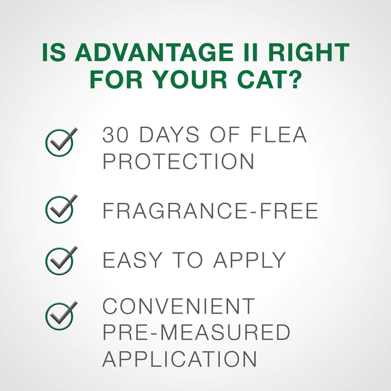 Advantage II Flea Treatment and Prevention for Small Cats, 5-9 Pounds - PawsPlanet Australia
