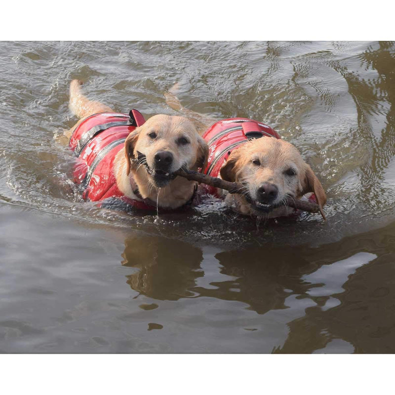 [Australia] - Travelin K9 Premium Red Neoprene Dog Life Jacket, Reflective, Bouyant (Small 20-24" Chest) 