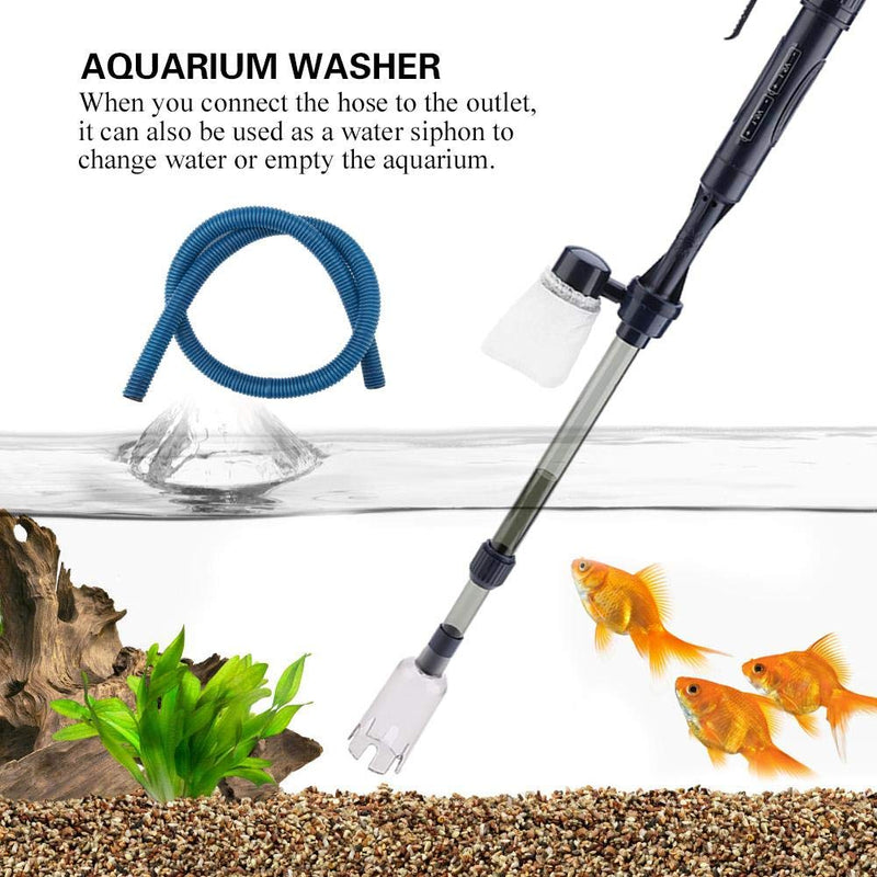 [Australia] - Pssopp Aquarium Fish Tank Electric Gravel Cleaner Automatic Sand Cleaner Washer Water Changer Siphon Vaccum for Cleaning and Changing Water 