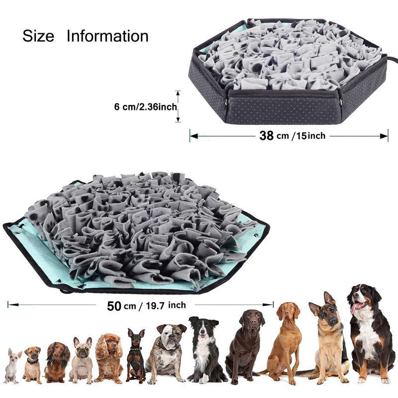 LAMTWEK Snuffle Mat for Dogs, Dog Feeding Mat Interactive Dog Brain Games for Boredom, Dog Treat Mat Encourages Natural Foraging Skills, Dog Food Puzzle Feeder for Stress Relief and Slow Feeding - PawsPlanet Australia