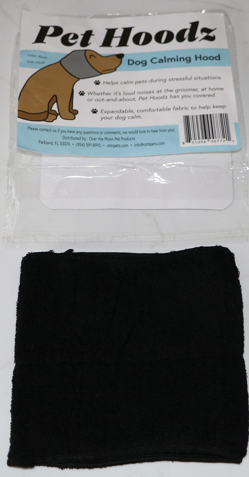 Pet Hoodz for Dogs-Anxiety, Grooming, Ear Muffs, Dog Ear Protection, Calming, Ear Compression, Pet Hoodie, Dog Hoodie, Dog Ear Wrap (Small, Black) Small - PawsPlanet Australia