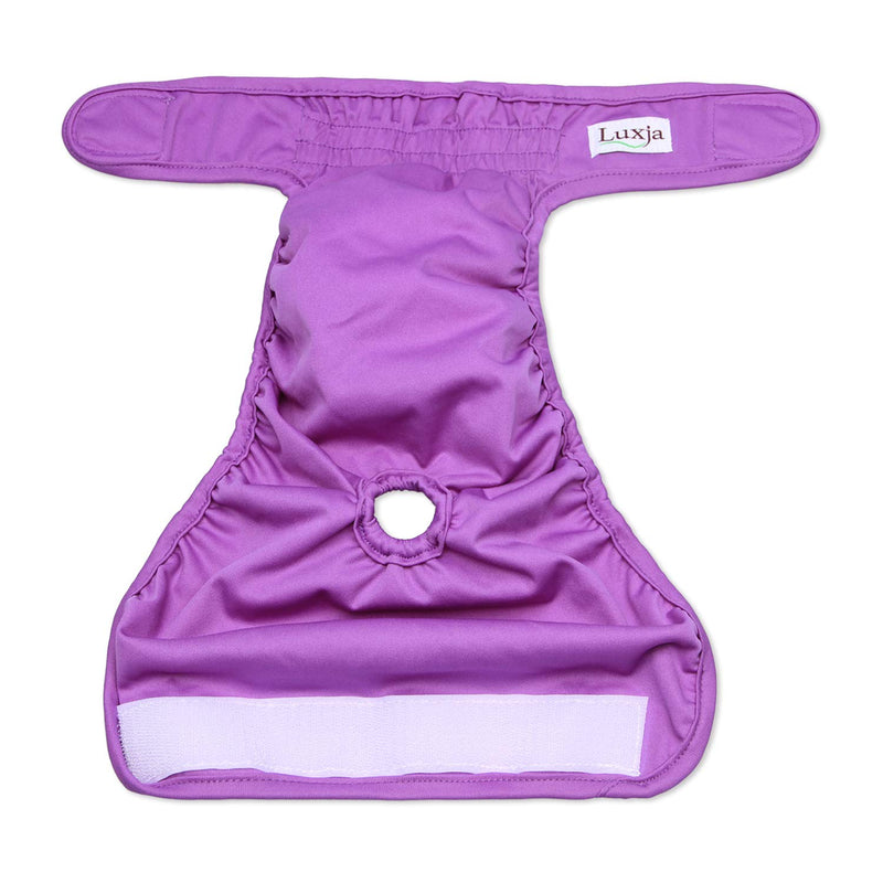 [Australia] - LUXJA Reusable Female Dog Diapers, Washable Wraps for Female Dog S: waist 9"-15" Sky Blue+purple+green+rose Red 