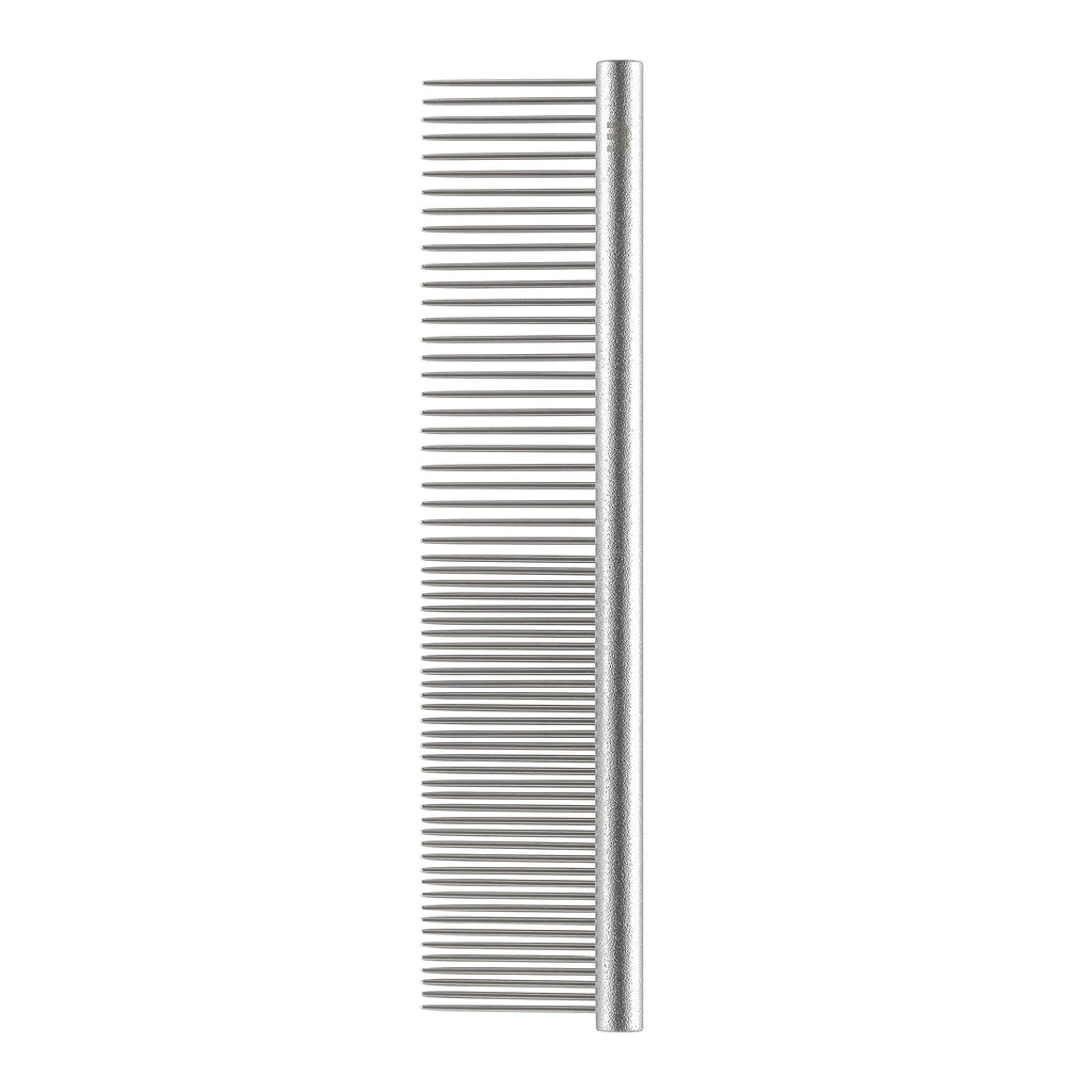 Mikki stainless steel comb for dog and puppy care, including when changing fur, for Poodle crosses such as Cockapoos, Labradoodles, Cavapoos, Maltipoos and Golden Doodles, blue - PawsPlanet Australia