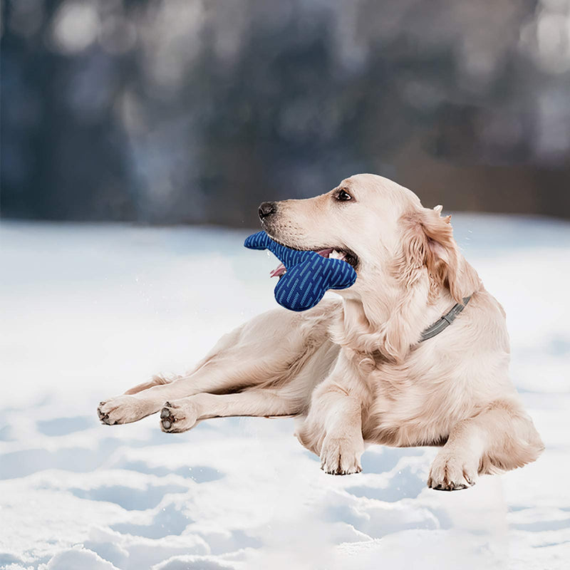 Dog Bones Toys, Squeaky Parody Plush Dog Toys, Plush Chew Toy for Small Medium Dogs Puppy Aggressive, Dog Training Toys, Blue - PawsPlanet Australia