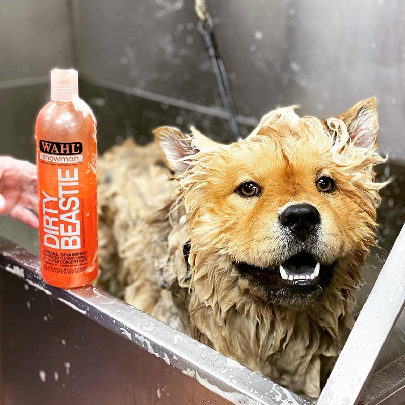 Wahl Dirty Beastie Shampoo, Dog Shampoo, Shampoo for Pets, Natural Pet Friendly Formula, For Dirty Pet Coats, Concentrate 32:1, Remove Dirt and Odours, Smelly Coat, 5L 5 Litre - PawsPlanet Australia