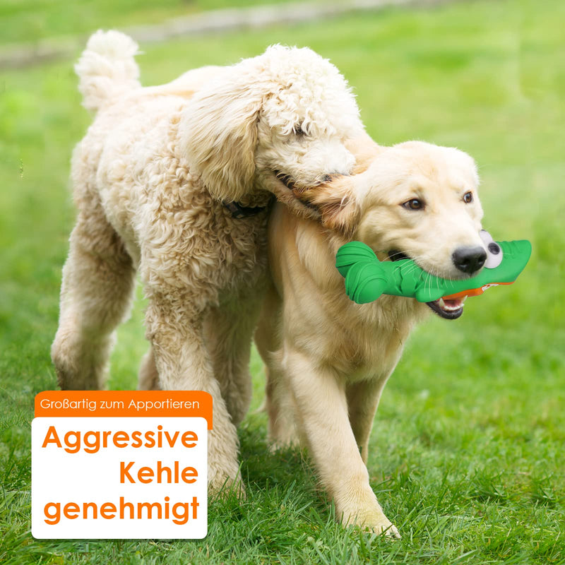 Dog toy, robust dog toy, food dispenser, interactive toy, dental care, bite-resistant, natural rubber, activity for every breed of dog, for indestructible chewing dog toy green B-green - PawsPlanet Australia