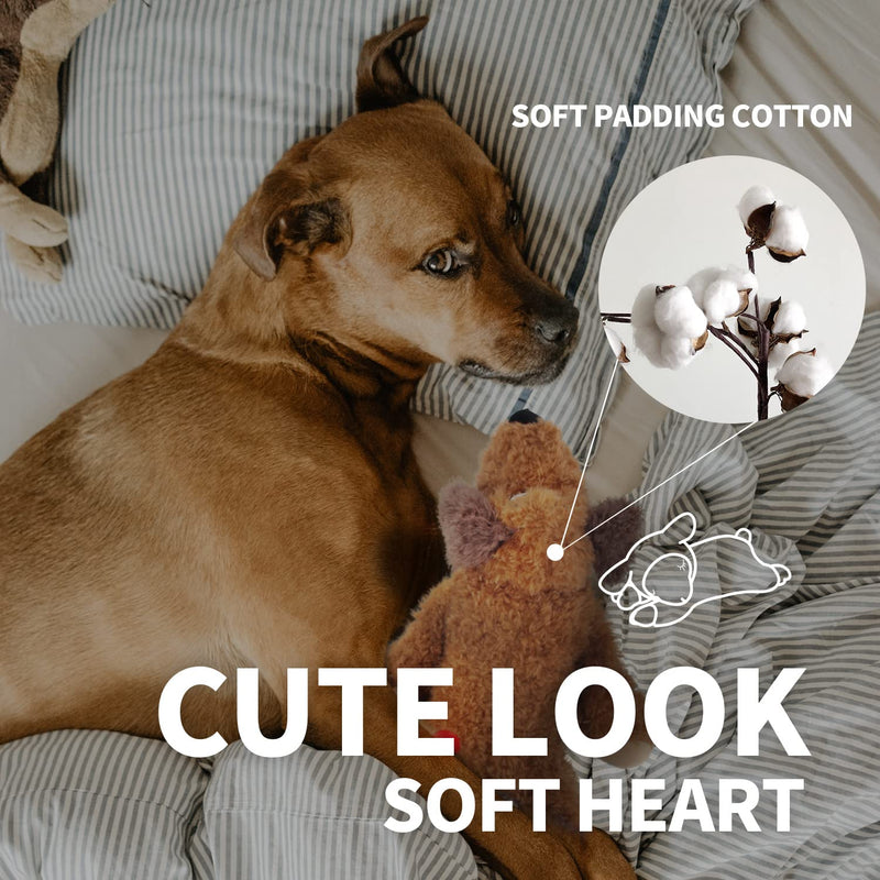 All For Paws Heartbeat Dog Toy,Dog Anxiety Relief,Dog Toys,Pet Toys,Dog Anxiety Relief Behavioral Training Aid Toy Brown Dog 48cm - PawsPlanet Australia