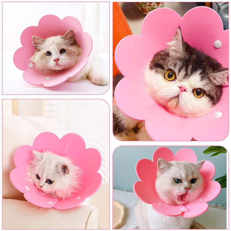 Pack of 2 cat collars made of felt, cat collars, adjustable, pet collar, anti-licker, soft cat collar for protection, wound healing for small dogs and cats - PawsPlanet Australia